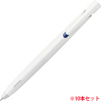 ゼブラ BA88-BL 油性ボールペン ブレン 0.7mm 青 (軸色:白) (914-3468) 1セット＝10本