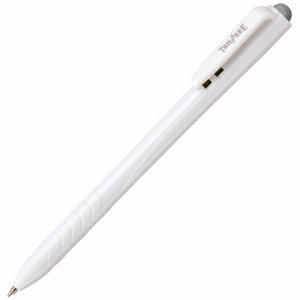 TSH-B07BK ノック式油性ボールペン 0.7mm 黒 (軸色:白) 汎用品 (317-9880) 1パック＝10本