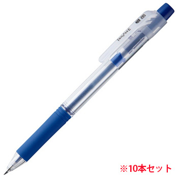 BK127OTSC ノック式油性ボールペン ロング芯タイプ 0.7mm 青 1セット(10本) 汎用品 (913-1206) 1