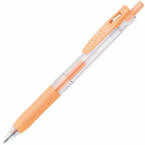ゼブラ JJ15-MKOR ゲルインクボールペン サラサクリップ 0.5mm ミルクオレンジ (111-6450)