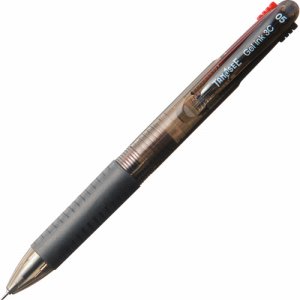 GEL05-3C-K ノック式ゲルインク3色ボールペン (軸色 ブラック) 汎用品 (218-8920)