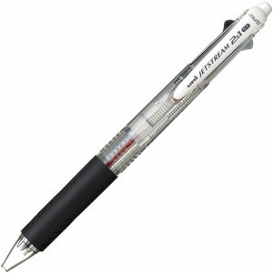 三菱鉛筆 MSXE350007.T 多機能ペン ジェットストリーム2&1 0.7mm 軸色透明 (419-4460)