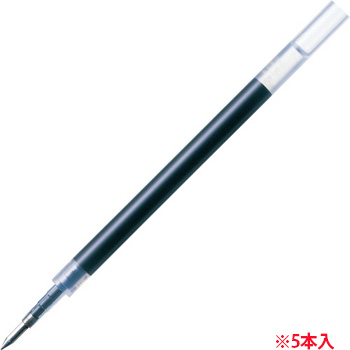 ゼブラ P-RJF5-BK5 ゲルインクボールペン替芯 JF-0.5芯 黒 (215-0316) 1パック＝5本
