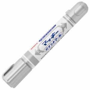 ゼブラ YYT20-S マッキーペイントマーカー 太字+中字 銀 (015-7225)