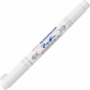 ゼブラ YYTS20-W マッキーペイントマーカー 細字+極細 白 (114-7423)