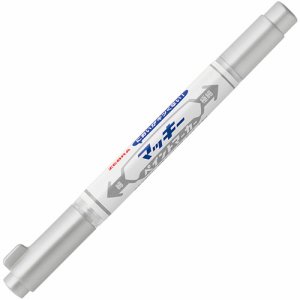 ゼブラ YYTS20-S マッキーペイントマーカー 細字+極細 銀 (218-5080)