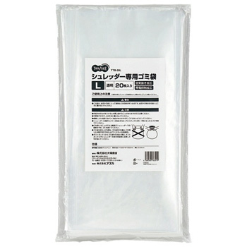 TTB-20L シュレッダー専用ゴミ袋 L 100L 20枚パック 汎用品