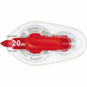 PLUS WH-1406 修正テープ ホワイパーLT 6mm幅×20m レッド (215-0958)