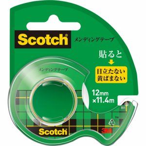 3M CM-12 スコッチ メンディングテープ 使い切りタイプ 小巻 12mm×11.4M ディスペンサー付
