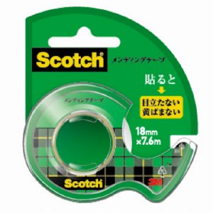 3M CM-18 スコッチ メンディングテープ 使い切りタイプ 小巻 18mm×7.6M ディスペンサー付