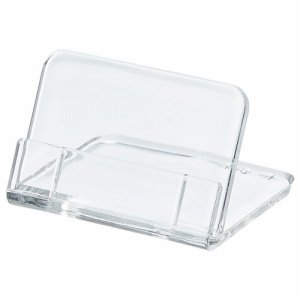 共栄プラスチック L-35-5 L型豆カード立 小 W35×H25mm 透明 (315-5318) 1パック=5個