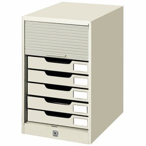 コクヨ SC-7M シャッターケース A4タテ 7段 ライトグレー (213-4284)