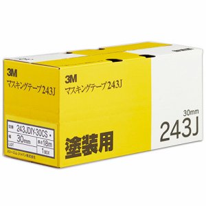 3M 243JDIY-30CS スコッチ マスキングテープ 243J 塗装用 30mm×18m (262-7155) 1セット＝