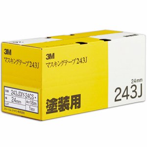 3M 243JDIY-24CS スコッチ マスキングテープ 243J 塗装用 24mm×18m (262-7148) 1セット＝