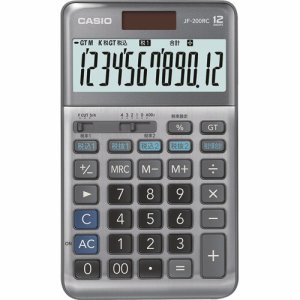 カシオ JF-200RC-N 軽減税率電卓 12桁 ジャストタイプ (317-6575)