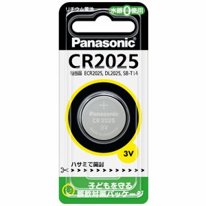 PANASONIC CR2025P コイン形リチウム電池 3V (065-4784)