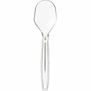 サンナップ MS100P-CL 試食用 ミニスプーン 100mm 個包装 (567-9867) 1パック＝100本