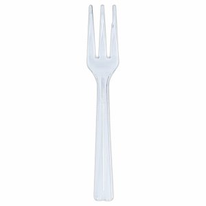 ホウケン産業 クリアF12CM100 クリアフォーク 120mm 個包装 (567-3584) 1パック＝100本