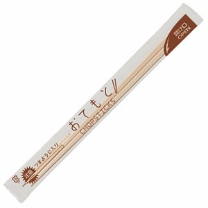 クラフトマン HK-WB-003T 業務用白楊元禄OPP完封箸 爪楊枝あり (069-2591) 1パック＝100膳