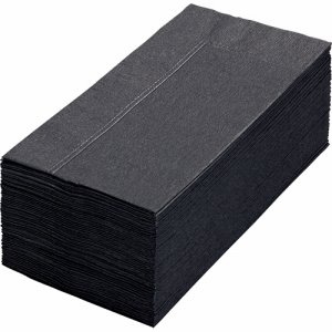 2PLU-28-B カラーナプキン 2PLY 8つ折 ブラック 汎用品 (266-5047) 1パック＝50枚