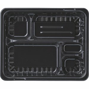 エフピコ 7E162402 MSD箱弁 24-20-2 本体 黒 (069-5301) 1パック＝50個