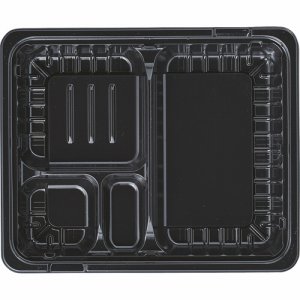 エフピコ 7E162403 MSD箱弁 24-20-3 本体 黒 (069-5318) 1パック＝50個