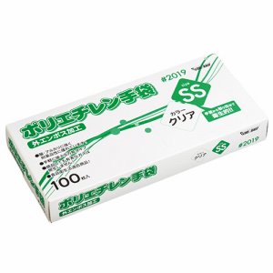 川西工業 #2019 クリアSS ポリエチレン手袋 #2019 外エンボス クリア (262-7858) 1箱=100枚