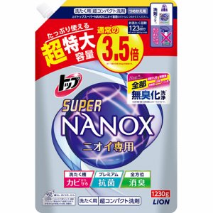 ライオン ナノツクスNカエCトクダイ トップ スーパーNANOX ニオイ専用 つめかえ用 超特大 (369-6855)