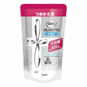 エステー 126712 消臭力 クリアビーズ イオン消臭無香料 大容量つめかえ (464-0015)