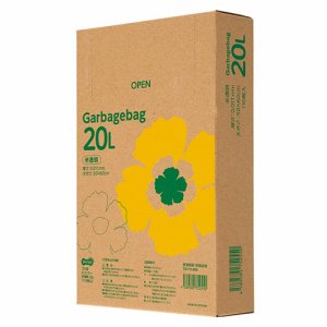 TG110-20N ゴミ袋エコノミー 半透明 20L BOXタイプ 20箱セット 汎用品 (766-1761) 1セット＝20箱
