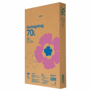 TG110-70W ゴミ袋エコノミー 乳白半透明 70L BOXタイプ 5箱セット 汎用品 (766-1822) 1セット＝5箱