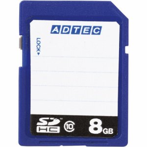 アドテック AD-SDTH8G/10R SDHCメモリカード 8GB CLASS10 インデックスタイプ (488-6044)