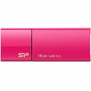 SiliconPower SP016GBUF3B05V1H USB3.0 スライド式フラッシュメモリ 16GB ピンク (484