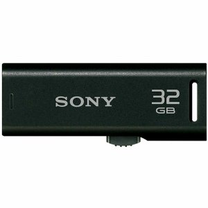 SONY USM32GR B スライドアップ USBメモリー ポケットビット 32GB ブラック キャップレス (487-581