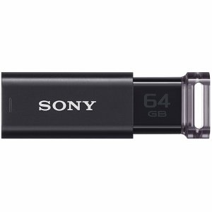 SONY USM64GU B USBメモリー ポケットビット Uシリーズ 64GB ブラック (487-5857)