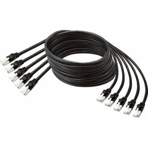 TTBK2EX5TA 爪折れ防止LANケーブル（CAT5E） ブラック 2m 5本パック 汎用品 (240-5599) 1パック