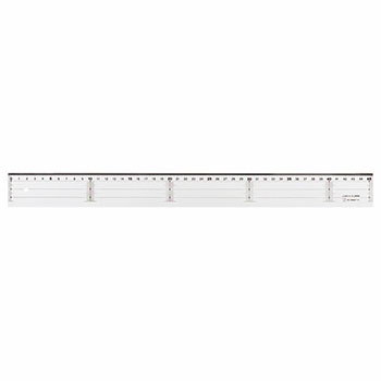 ライオン事務器 A-15 アクリル直線定規 45cm 10本セット (717-0621) 1セット=10本