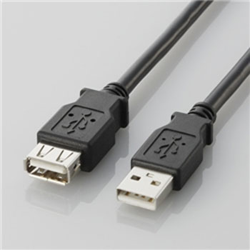 ELECOM U2C-E05BK USB2.0延長ケーブル