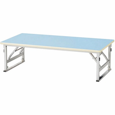 FC-1260（BL） 折畳みテーブル ブルー サイズ：W1200×D600×H360〜560mm