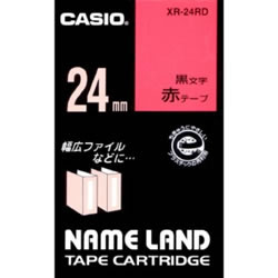 CASIO XR-24RD スタンダードテープ 赤