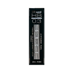 三菱鉛筆 HU03300HB ハイユニ芯0.3-300 HB