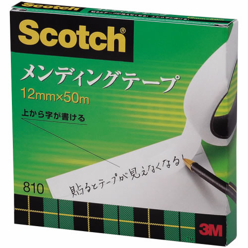 3M 810-3-12 スコッチ メンディングテープ 12mm×50m （011-6695）