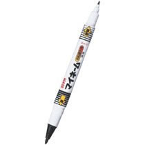 サクラクレパス YKT#49 マイネーム ツイン式 黒 (018-8753) 線幅:細・約1.0mm、極細・約0.3mm