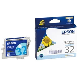 EPSON ICLC32 インクカートリッジ ライトシアン 純正