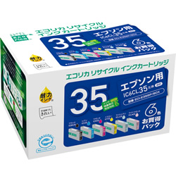 IC6CL35 互換 リサイクルインクカートリッジ エコリカ BOXパック(ECI-E356P/BOX)