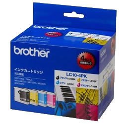 BROTHER LC10-4PK インクカートリッジ お徳用4色セット