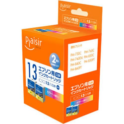 Plaisir PLE-E13C2P インク カラー 2個パック 汎用品