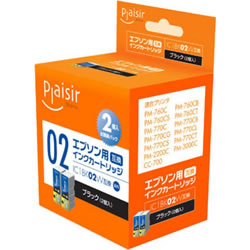 Plaisir PLE-E02B2P インク ブラック 2個パック 汎用品