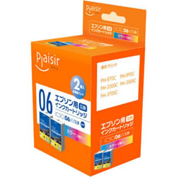 Plaisir PLE-E06C2P インク カラー 2個パック 汎用品