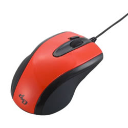 ロアス MUS-CKT48R ダブルクリックマウス レッド